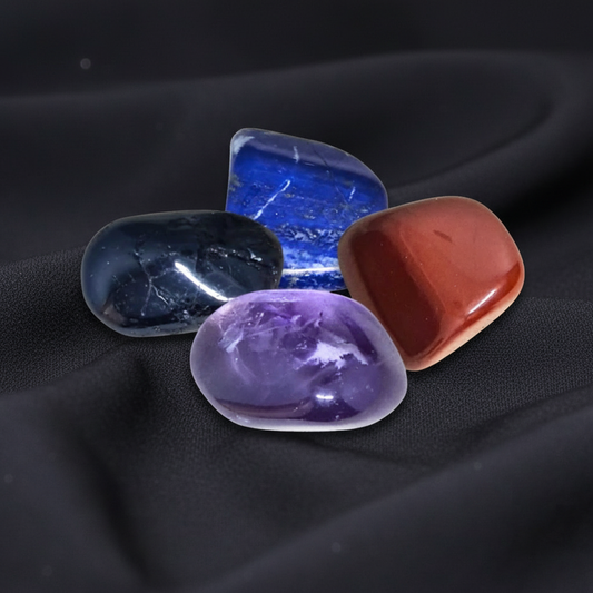 Kit de 4 pierres polies pour débuter en lithothérapie