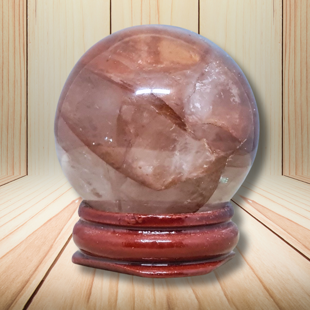 Sphère en Quartz hématoïde 104g (PRGFL752)