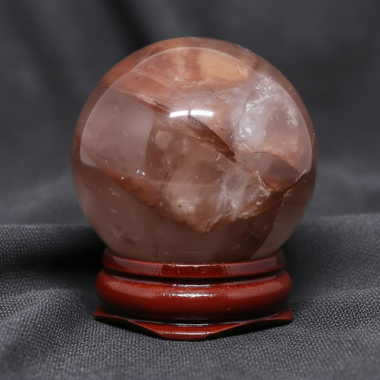 Sphère en Quartz hématoïde 104g (PRGFL752)