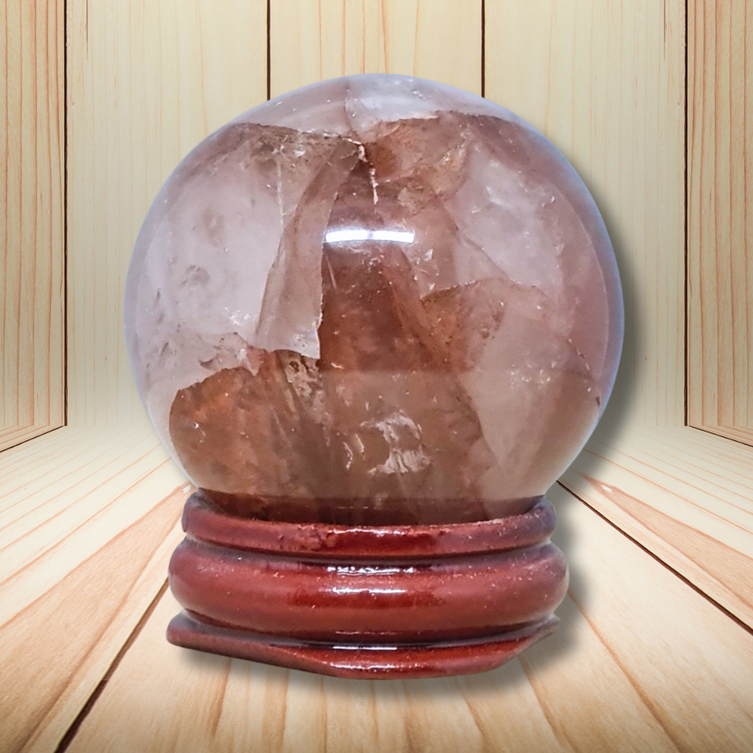 Sphère en Quartz hématoïde 104g (PRGFL752)