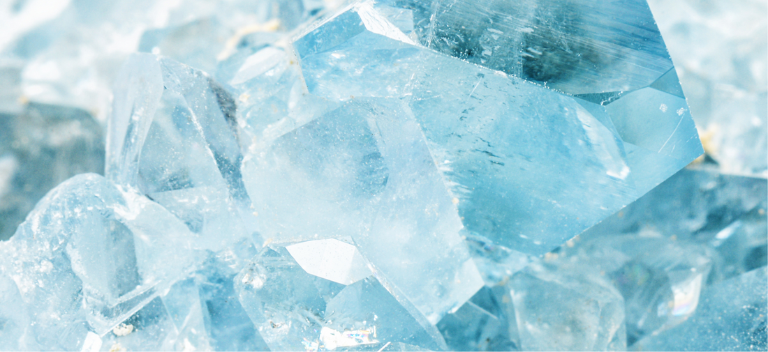 Célestine : Minéralogie, vertus et bienfaits en lithothérapie - ENAE Minéraux