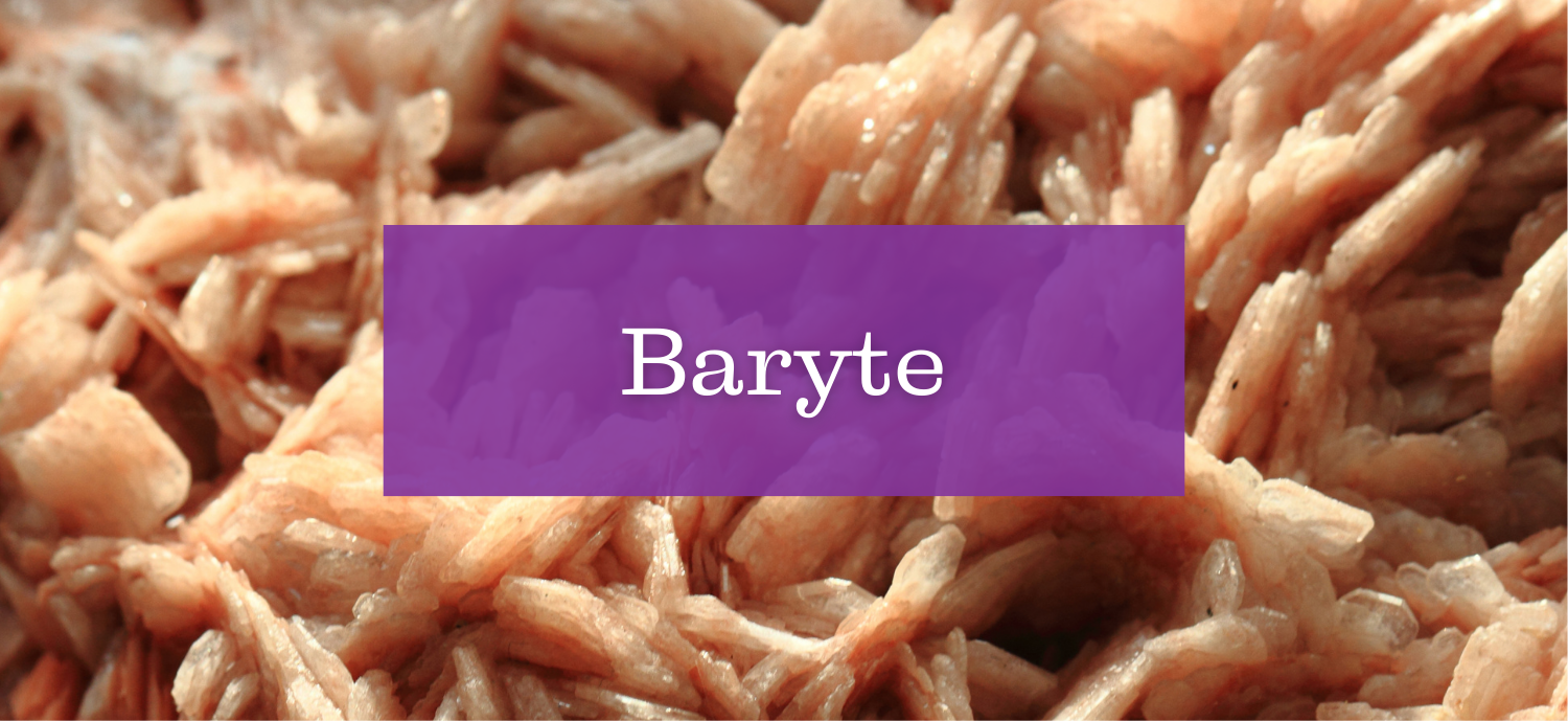 Baryte ou Barytine chez ENAE Mineraux