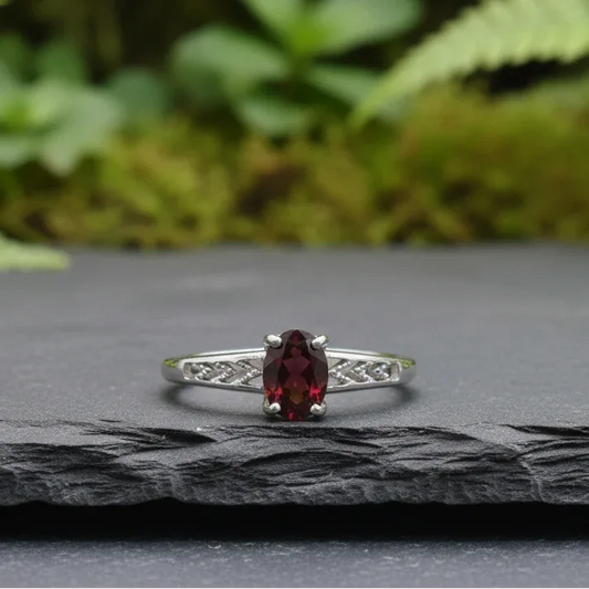 Bague réglable en Grenat (BAG25-10) - ENAE Minéraux