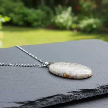 Pendentif en Corail fossilisé (PE2128)