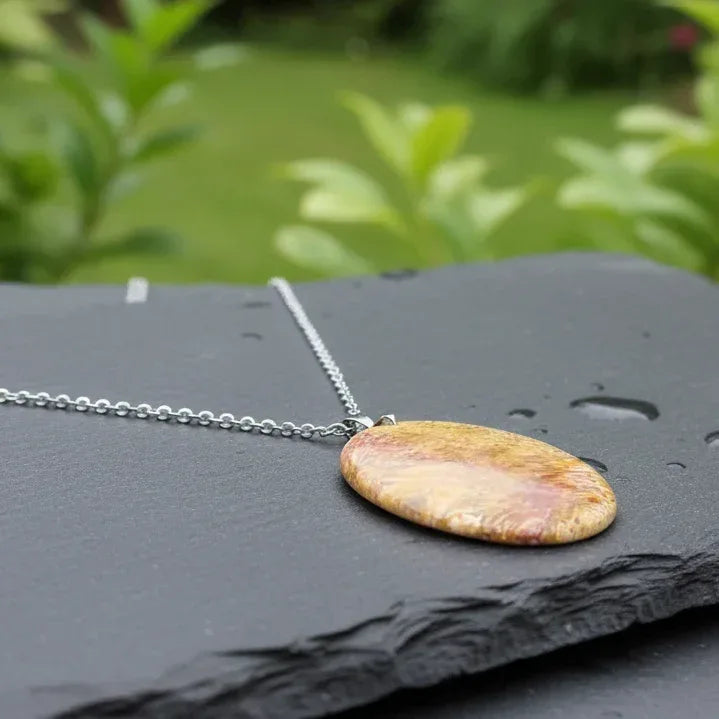 Pendentif en Corail fossilisé (PE2129)