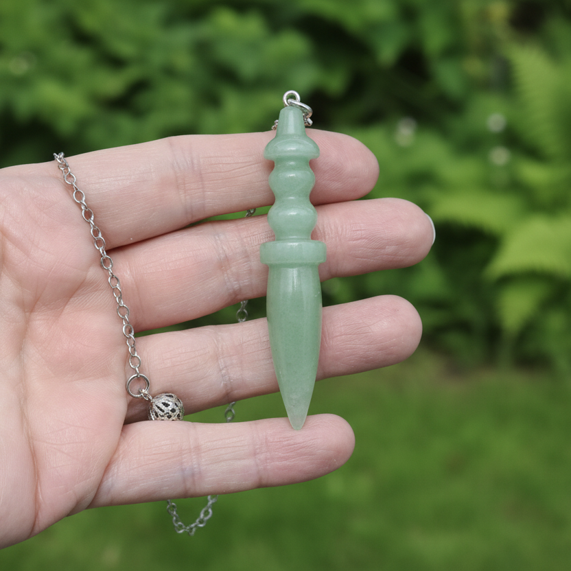 Pendule Thot en Aventurine verte (PEND22)