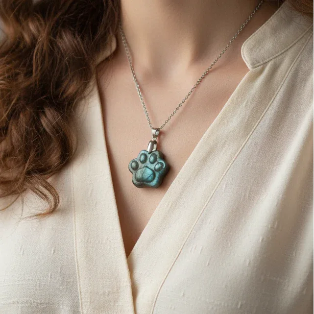 Pendentif patte en Labradorite (PE2022-4