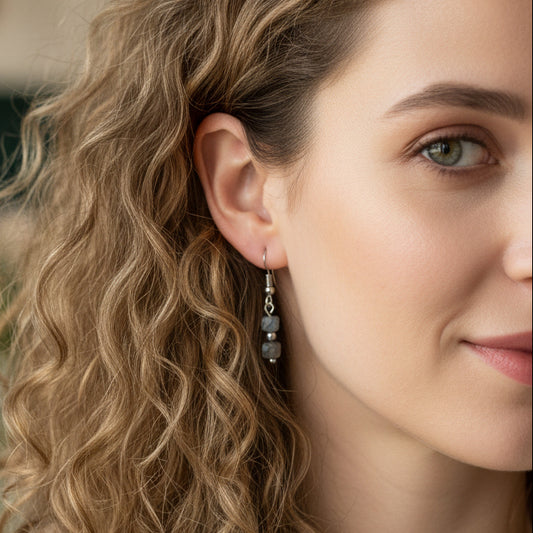 Boucles d'oreilles en Saphir (BO245)