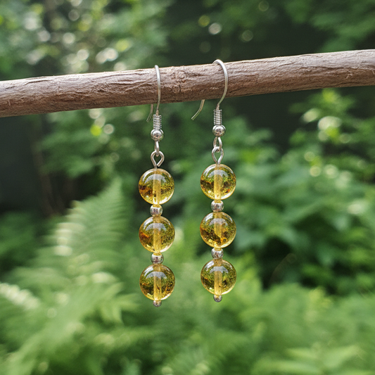 Boucles d'oreilles en Ambre (BO246)
