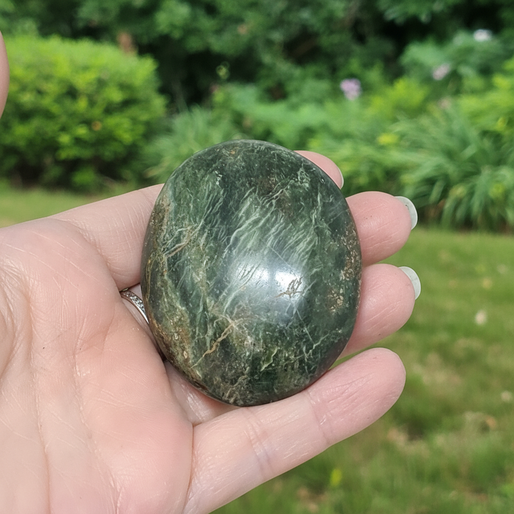 Galet en Chrysoprase 85g