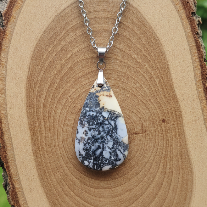 Pendentif en Jaspe Maligano (PE1263)