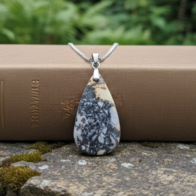 Pendentif en Jaspe Maligano (PE1263)