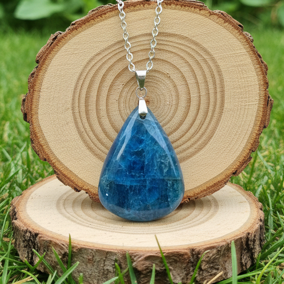 Pendentif en Apatite bleue (PE1658)