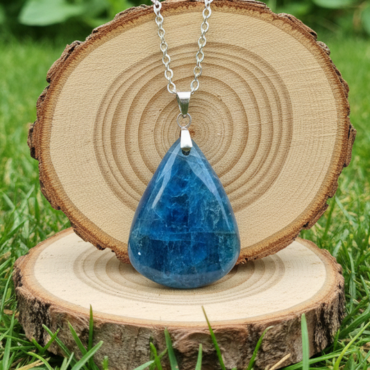Pendentif en Apatite bleue (PE1658)