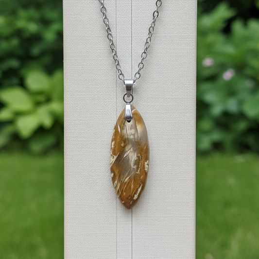 Pendentif en Bois fossilisé (PE2154)