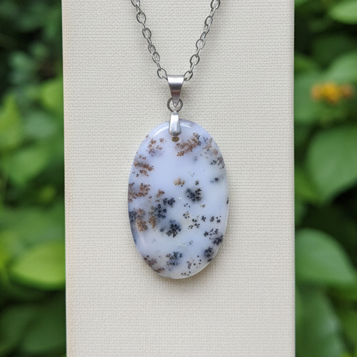 Pendentif en Agate dendritique (PE1789)