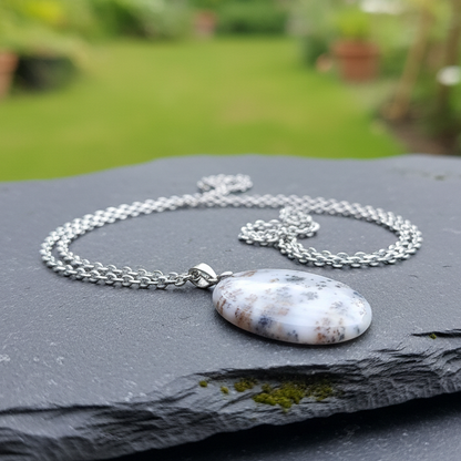 Pendentif en Agate dendritique (PE1789)
