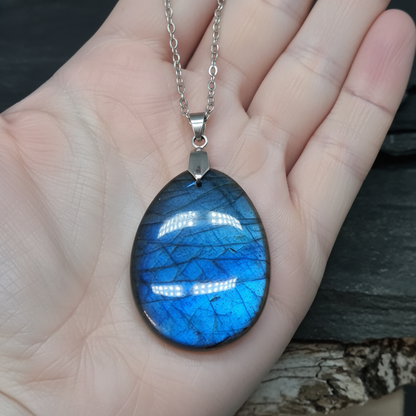 Pendentif en Labradorite bleue (PE2139)