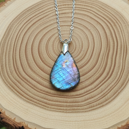 Pendentif en Labradorite bleue (PE2148)