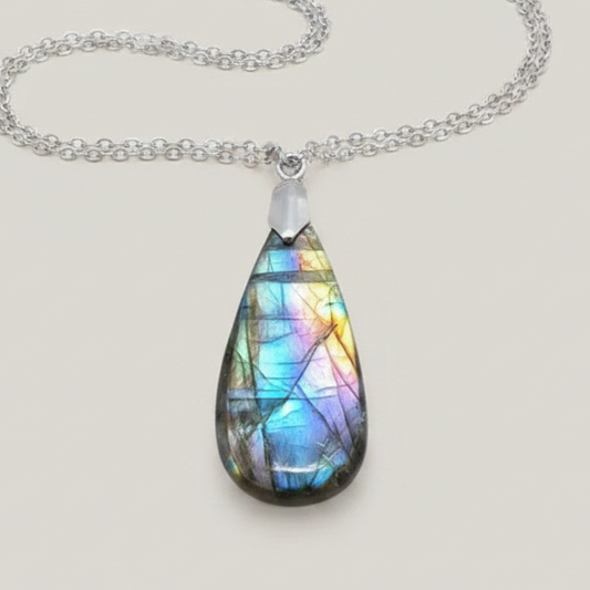 Pendentif en Labradorite multicolore (PE2137)
