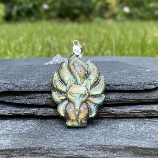 Pendentif Renard en Labradorite (PE1279 - 2)