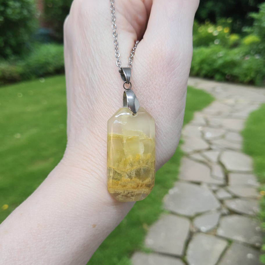 Pendentif en Calcite et Aragonite (PE1423 - 2)