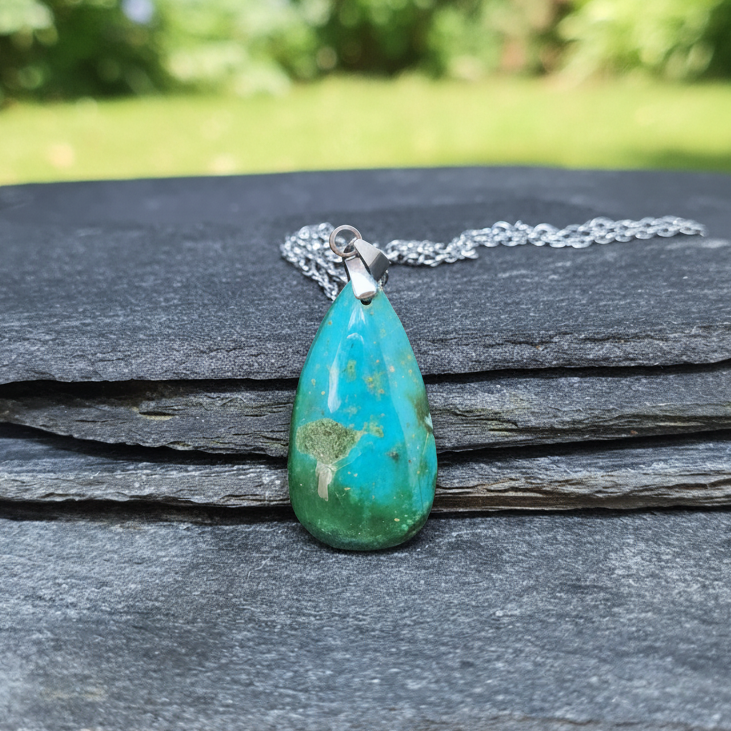 Pendentif en Chrysocolle (PE1647)