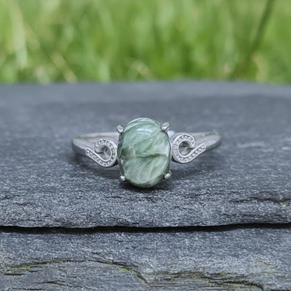 Bague réglable en Séraphinite (BAG73 - 3)