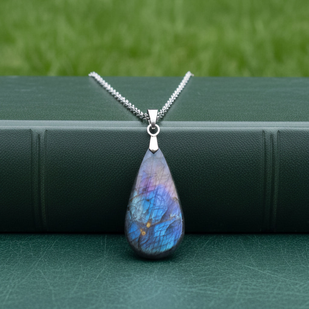 Pendentif en Labradorite violette (PE2151)