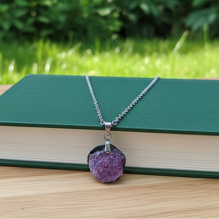 Pendentif en Rubis et Schiste (PE2021 - 7)