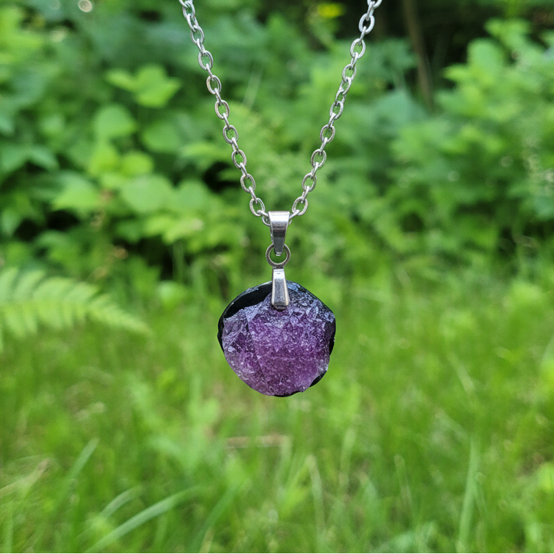 Pendentif en Rubis et Schiste (PE2021 - 7)