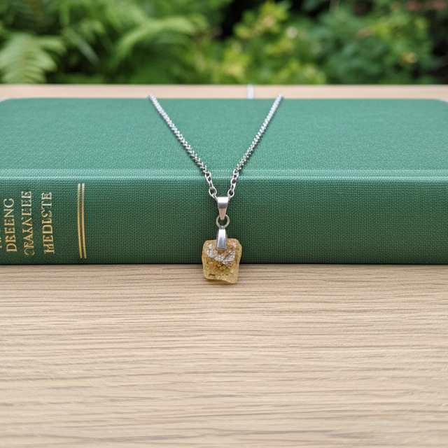 Pendentif en Topaze impériale brute (PE2160)