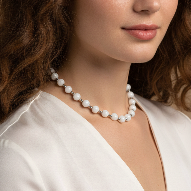 Collier en perles de Nacre (COL26-1)