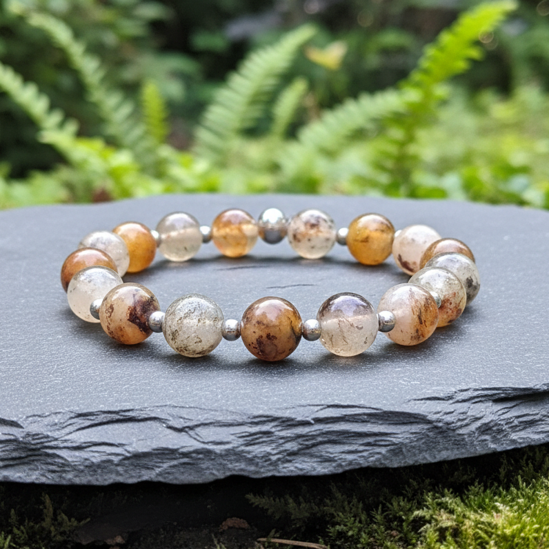 Bracelet en Quartz Lodolite - 15
