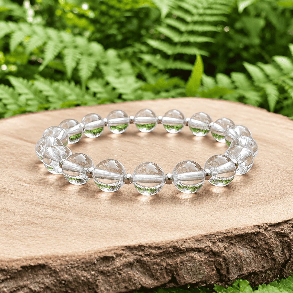 Bracelet en perles de Cristal de Roche - 15