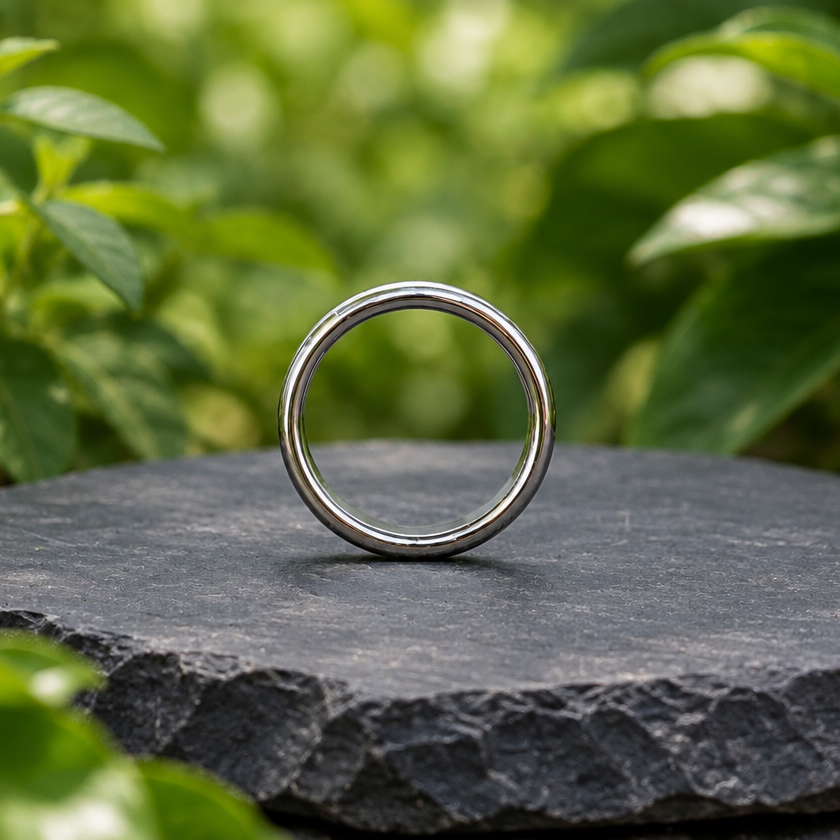 Bague jonc en Hématite Taille 58 (BAGJ1)