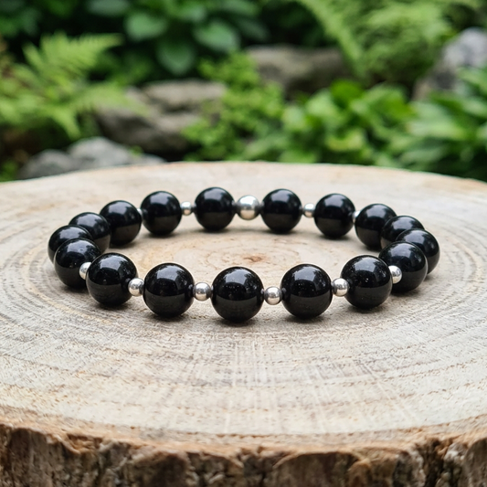 Bracelet en Tourmaline noire 8mm
