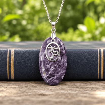 Pendentif en Charoïte et Tinaksite (PE1425 - 3)