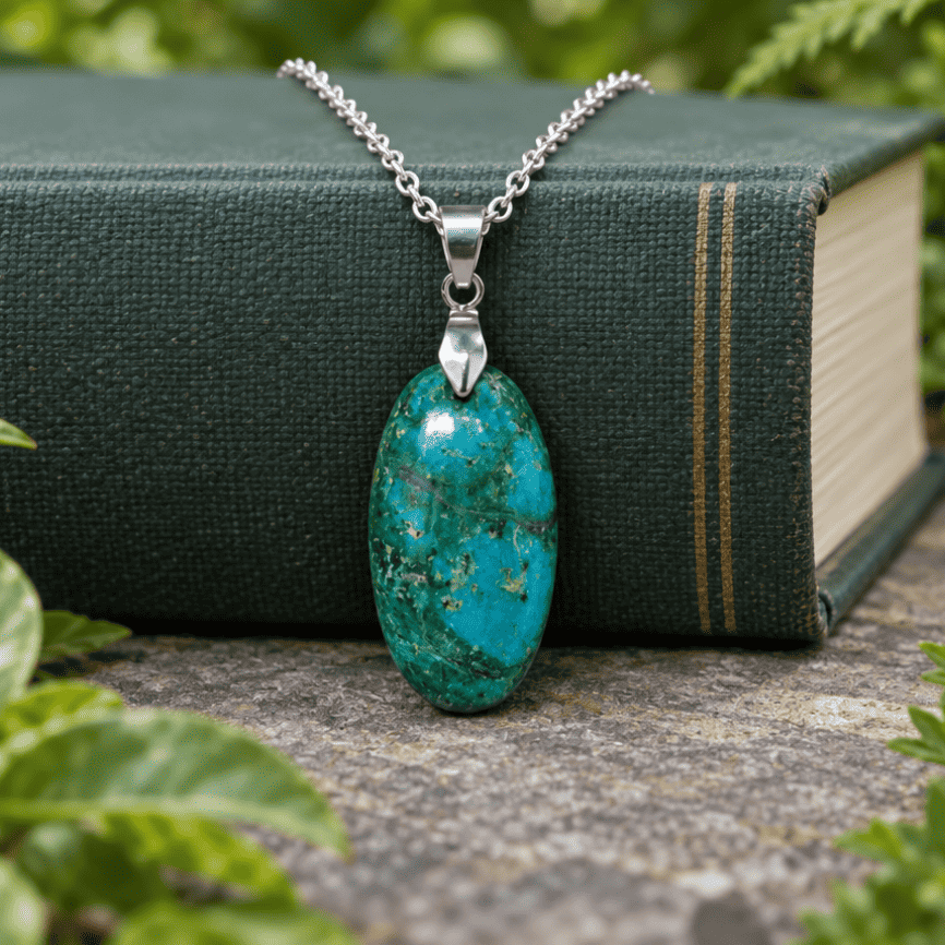 Pendentif en Chrysocolle (PE1648)