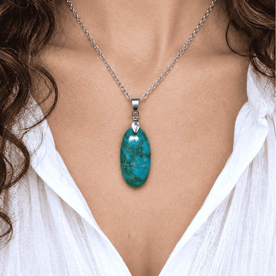 Pendentif en Chrysocolle (PE1648)
