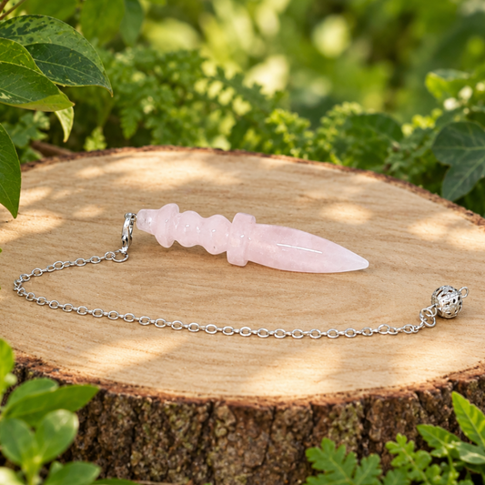 Pendule Thot en Quartz rose (PEND20)