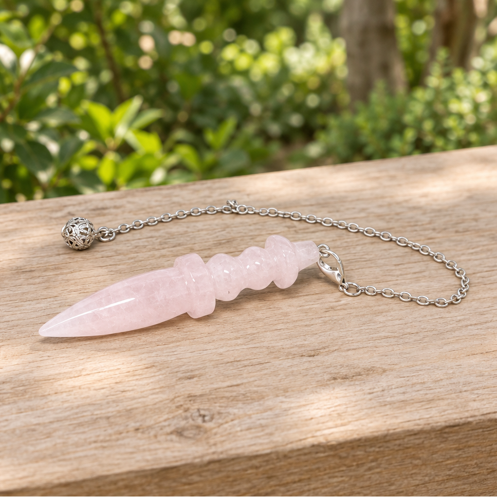 Pendule Thot en Quartz rose (PEND20)