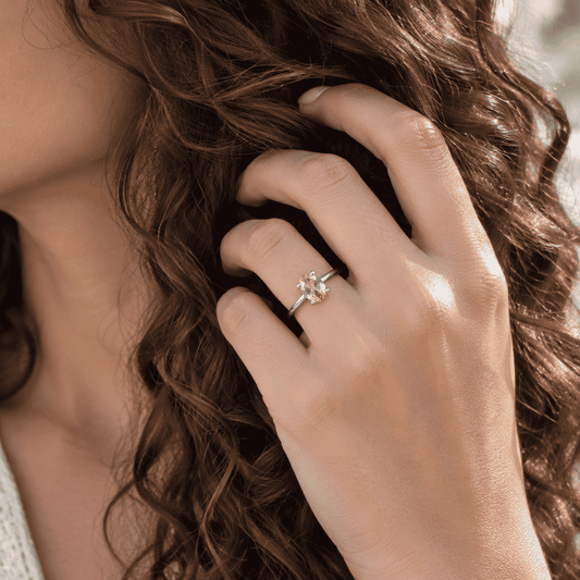 Bague en Citrine et cuivre (BAG81)