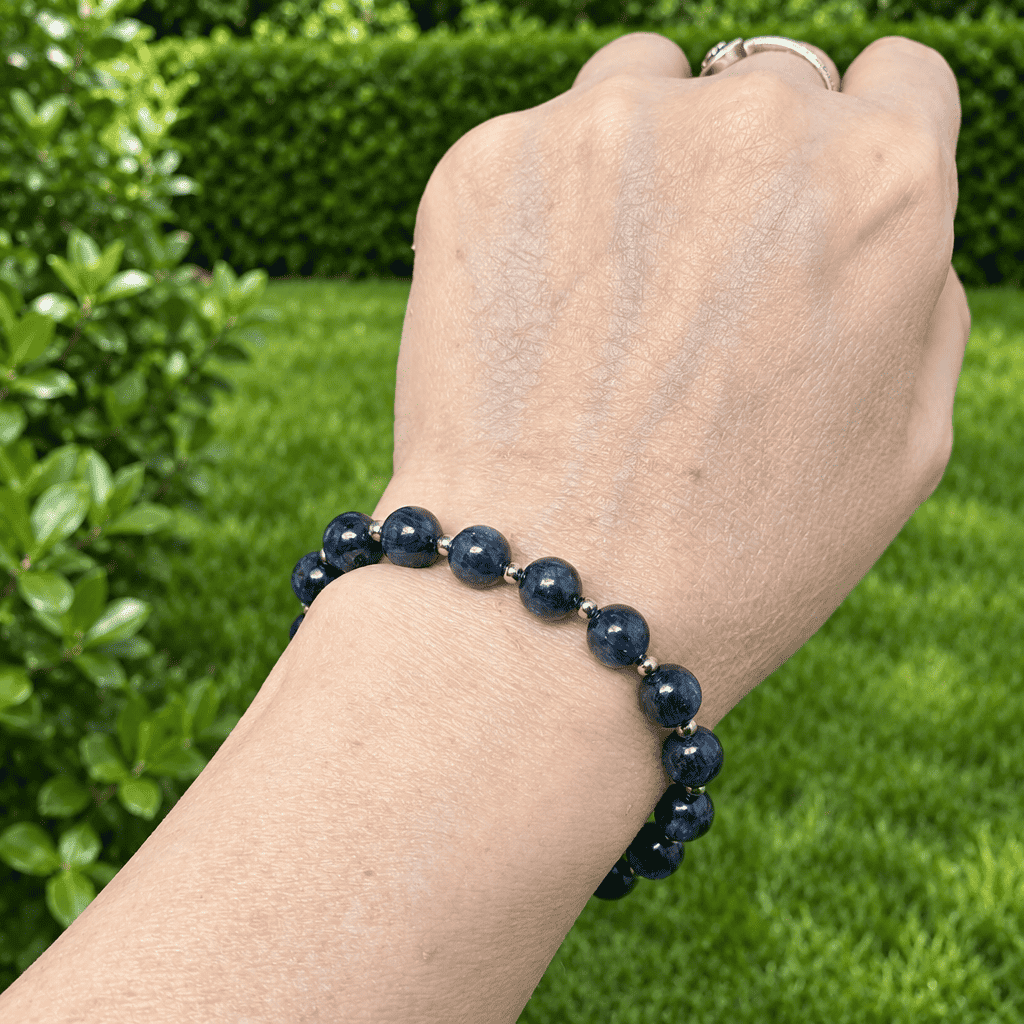 Bracelet en Cyanite bleue