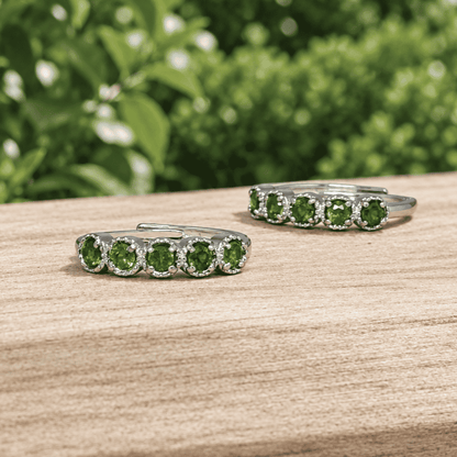 Bague réglable en Diopside Chrome (BAG36)