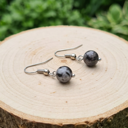 Boucles d'oreilles en Gabbro (BO253)