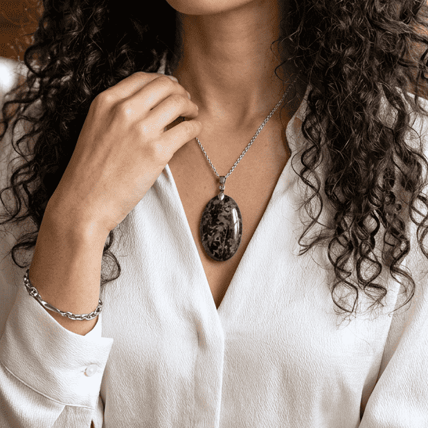 Pendentif en Gabbro (PE1514)