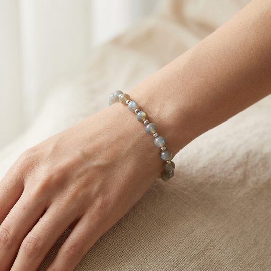 Bracelet en Labradorite en 7,5 mm