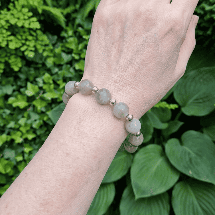 Bracelet en perles de Labradorite 12mm