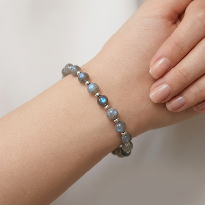 Bracelet en Labradorite en 6mm